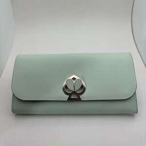 New Kate Spade nicola twistlock flap continental wallet